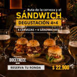 Una ruta, cuatro cervezas y cuatro sándwiches.