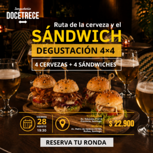 Degustación de Cerveza y Sándwich
